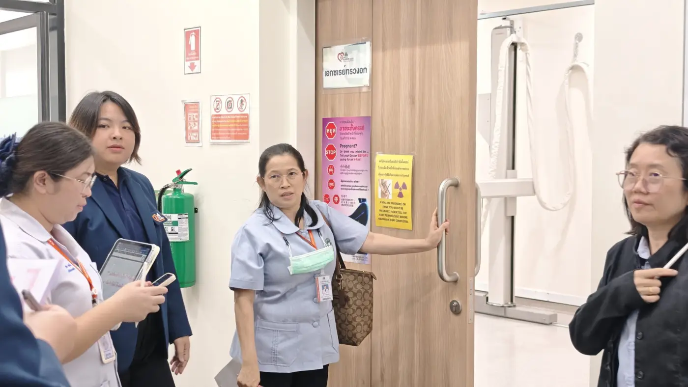 ต้อนรับคณะผู้ตรวจประเมินมาตรฐานการให้บริการของสถานพยาบาล ประจำปี 2569