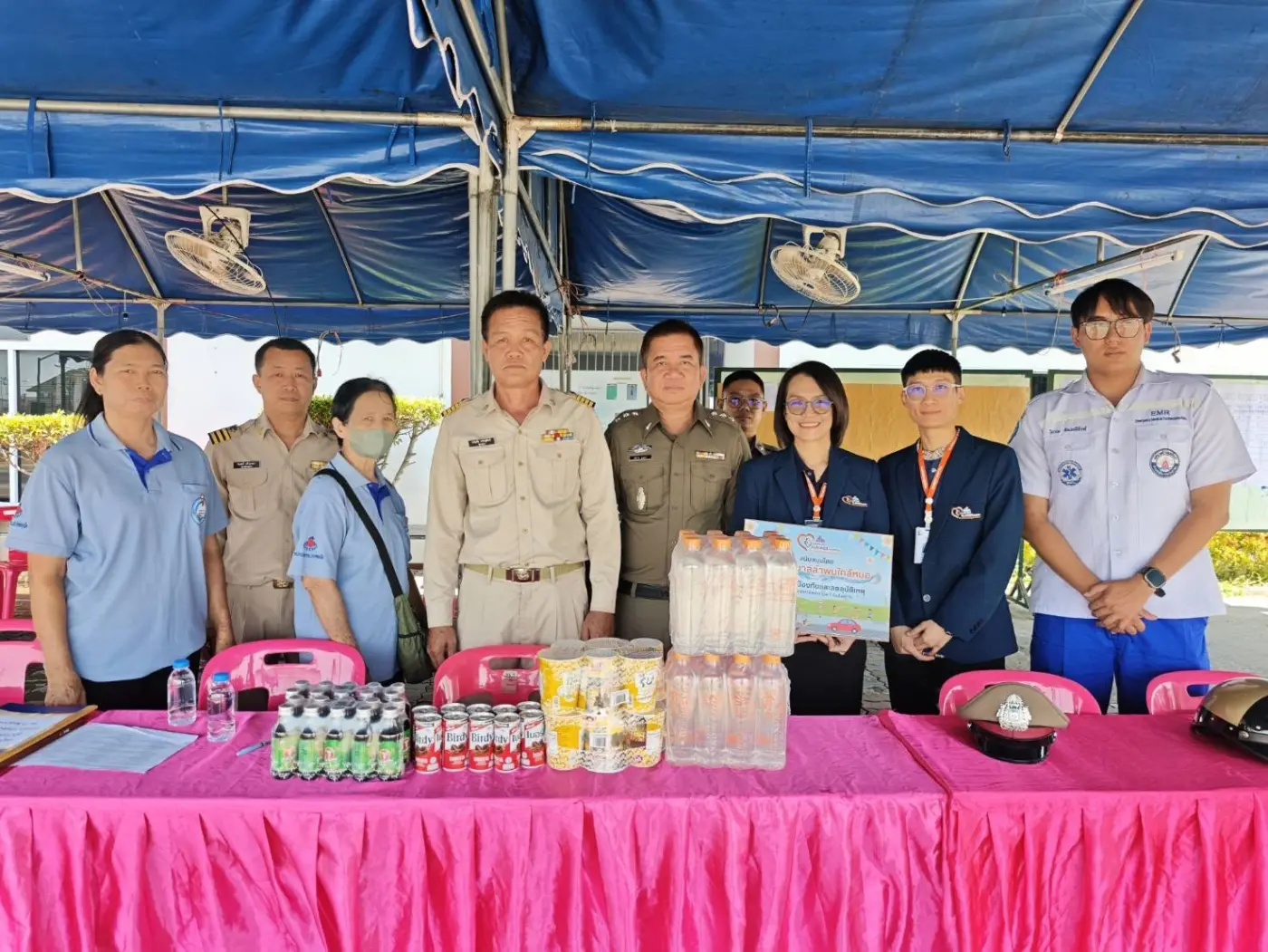 มอบเสบียงและสิ่งของจำเป็นแก่จุดบริการประชาชน ช่วง 7 วันอันตราย เทศกาลสงกรานต์ — ภาพที่ 2