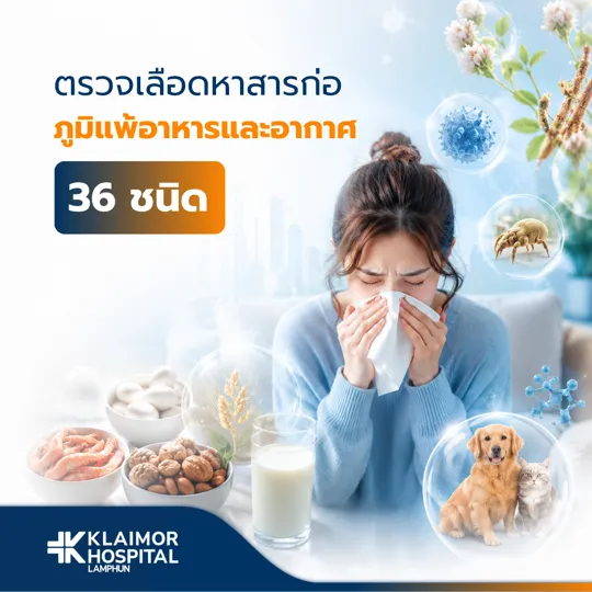ตรวจหาสารก่อภูมิแพ้อาหาร + อากาศ